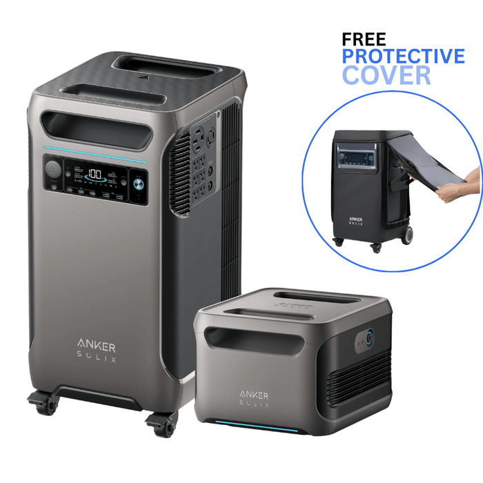 Anker Solix | F3800 + Expansion Battery - 7680Wh | 6000W with Free Protective Cover