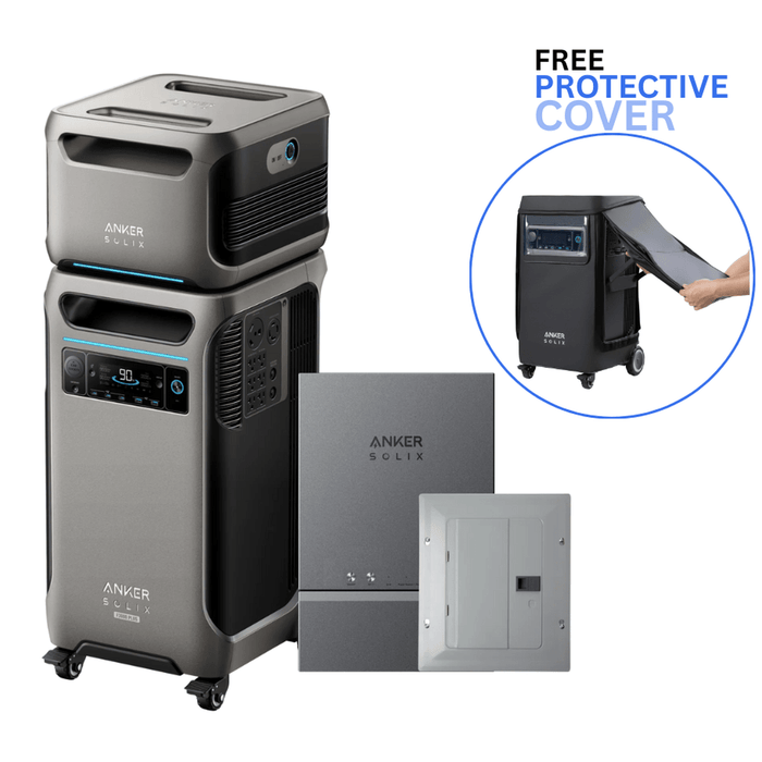 Anker Solix | F3800 + Expansion Battery + Home Power Kit with Free Protective Cover