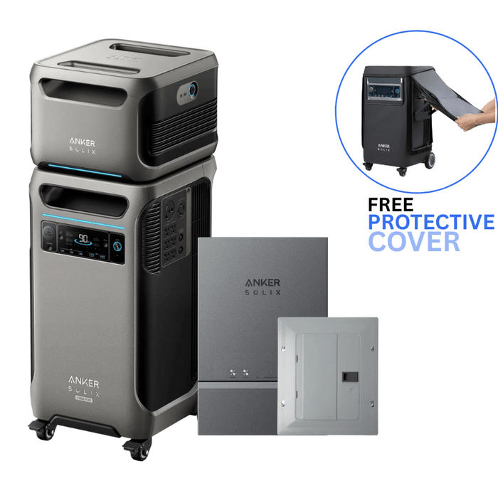 Anker Solix | F3800 Plus + Expansion Battery + Smart Home Power Kit with Free Protective Cover