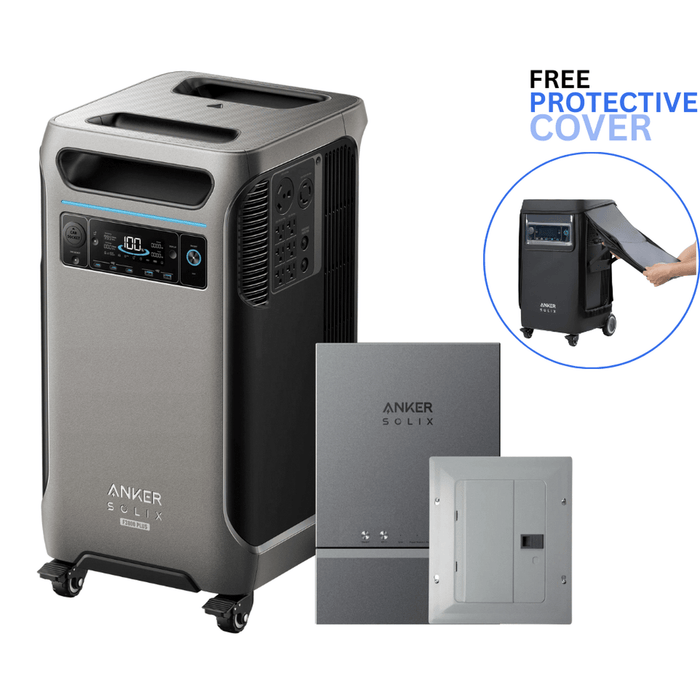 Anker Solix | F3800 Plus + Smart Home Power Kit with Free Protective Cover