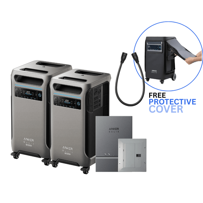 Anker Solix | F3800 Plus x 2 + Smart Home Power Kit with Free Protective Cover