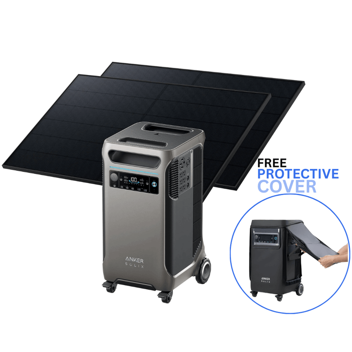 Anker Solix | F3800 Solar Generator + 2× 410W Rigid Solar Panels with Free Protective Cover image 6