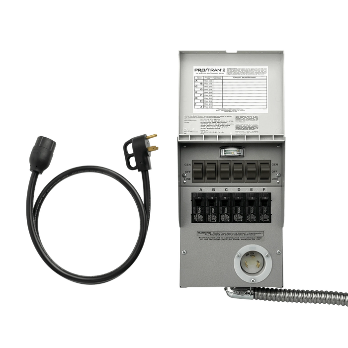 Anker Solix | Home Backup Kit 120V, 30 Amp, 6-Circuit Transfer Switch + Cable
