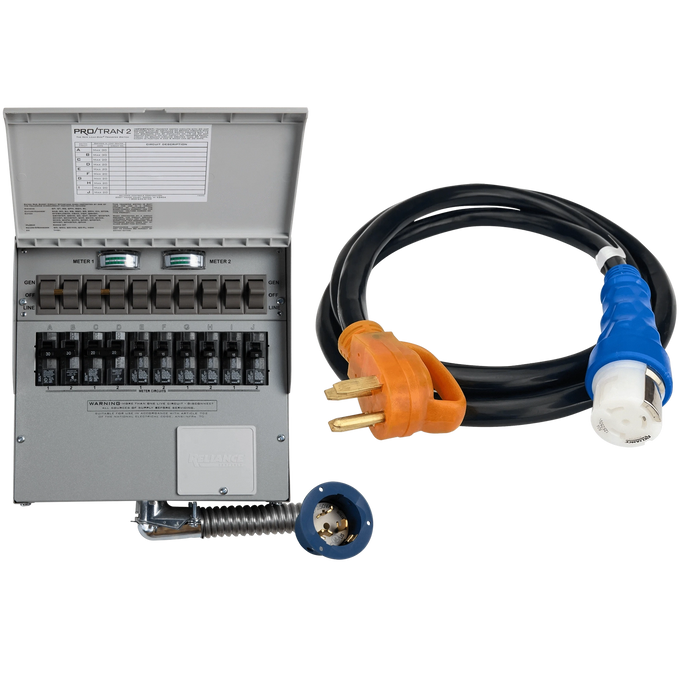 Anker Solix | Home Backup Kit 120V, 30 Amp, 6-Circuit Transfer Switch + Cable, For F2000 and F2600
