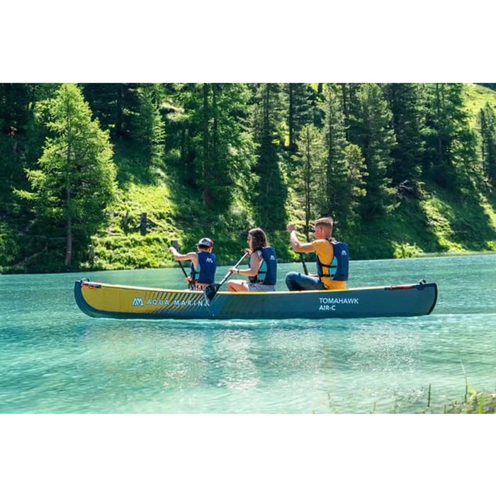 Aqua Marina | Tomahawk Air-C 15'8' – High Pressure Speed Canoe, 2/3-Person, 4.78m/33", DWF Deck Paddles Excluded