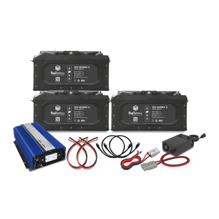 Big Battery | 12V 3X HUSKY 2 KIT – AIMS + CHARGER image 1