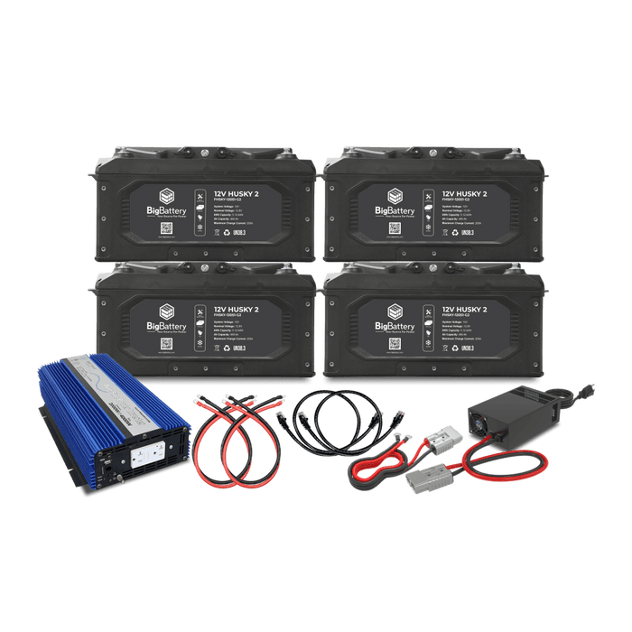 Big Battery | 12V 4X HUSKY 2 KIT – AIMS + CHARGER image 1