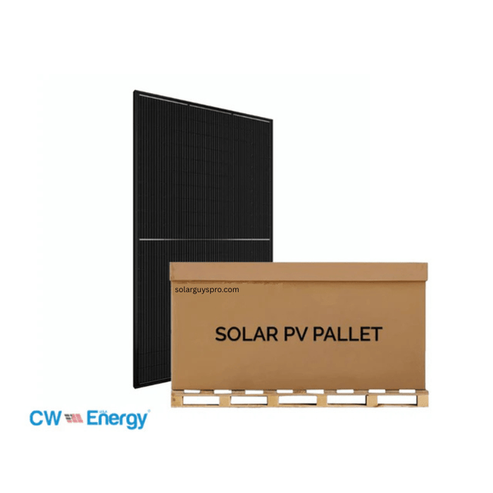 CW Energy | 16.5kW Pallet - 550W Bifacial Solar Panels | Up to 715W Bifacial Gain | CWT550-144PMB10 | Full Pallet 31 Black