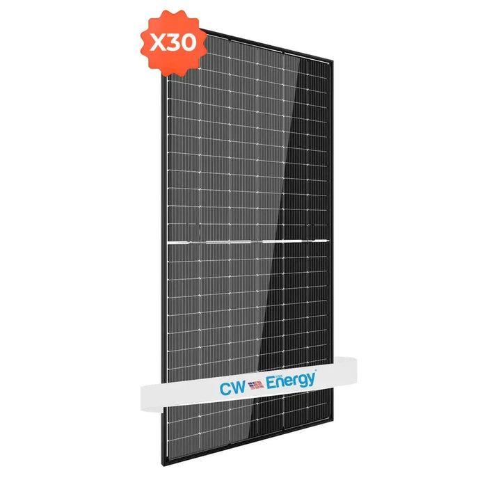 CW Energy | 16.5kW Pallet - 550W Bifacial Solar Panels | Up to 715W Bifacial Gain | CWT550-144PMB10 | Full Pallet (31) (Black) image 2