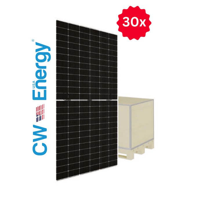 CW Energy 545W Bifacial Solar Panels | Up to 710W Bifacial Gain | CWT545-144PMB10 Pallet of 30 Qty.