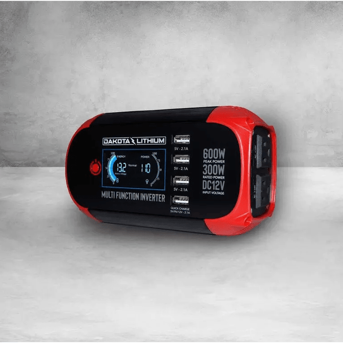 Dakota Lithium | Multi Function 300W Power Inverter DC 12V to 110V AC Converter image 1