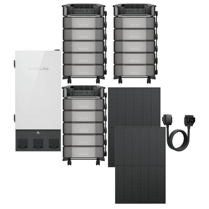 EcoFlow | DELTA Pro Ultra Whole-Home Backup Power System Kit | 7,200W Output / 6kWh-90kWh Capacity | 5.6kW-16.8kW Solar Input | 5-Year Warranty