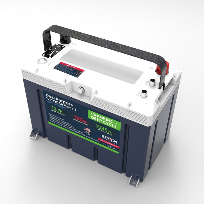 Epoch Batteries | 12V 120Ah - Group 27 - Cranking & Deep Cycle Lithium Battery (Dual Purpose) image 3