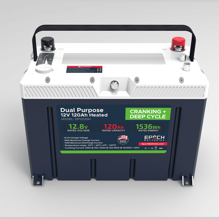 Epoch Batteries | 12V 120Ah - Group 27 - Cranking & Deep Cycle Lithium Battery (Dual Purpose) image 4