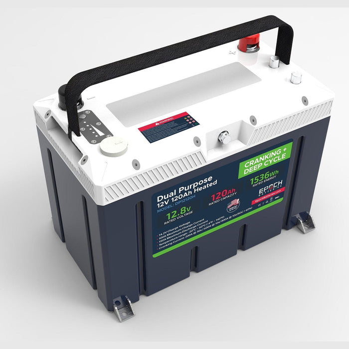 Epoch Batteries | 12V 120Ah - Group 27 - Cranking & Deep Cycle Lithium Battery (Dual Purpose) image 2