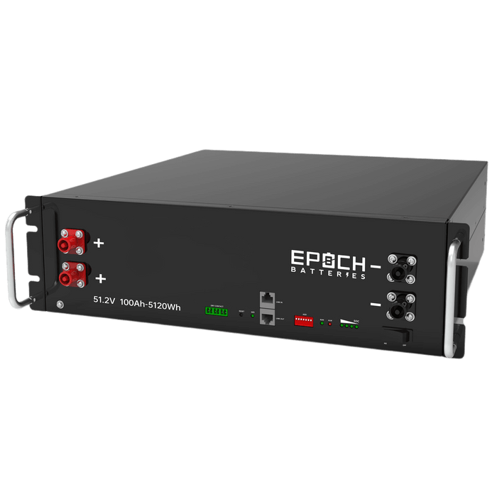 Epoch Batteries | 48V 100Ah 5.12kWh - Self-Heating Server Rack Lithium Battery image 1