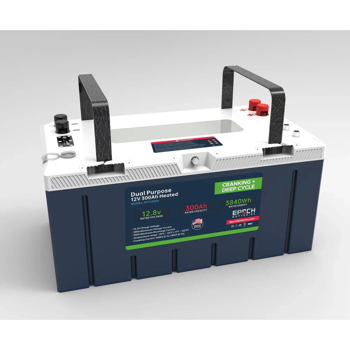 Epoch Batteries | 12V 300Ah - Group 8D - Cranking & Deep Cycle Lithium Battery (Dual Purpose) image 2