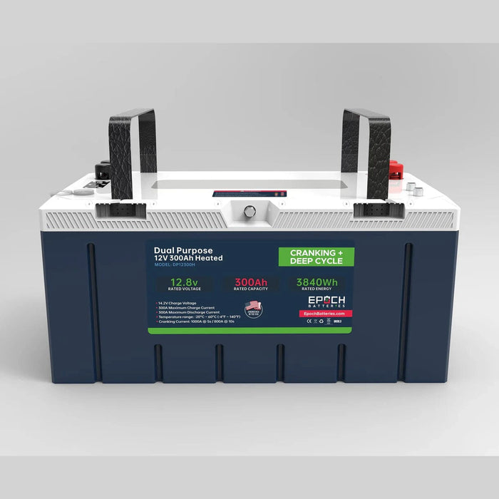 Epoch Batteries | 12V 300Ah - Group 8D - Cranking & Deep Cycle Lithium Battery (Dual Purpose) image 1