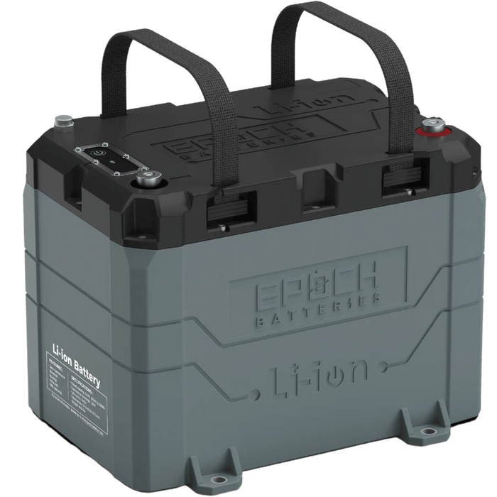 Epoch Batteries | 24V 50Ah LiFePO4 Lithium Battery - Bluetooth, Heating, Waterproof
