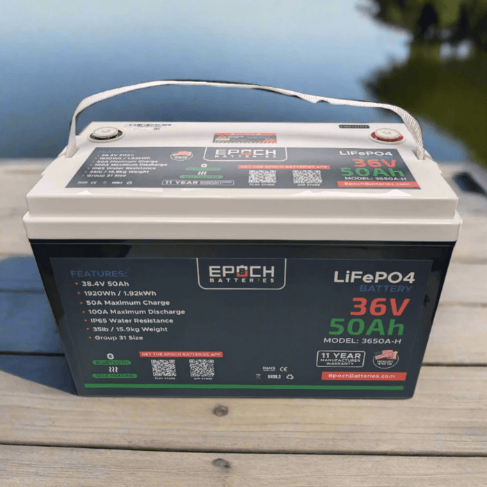 Epoch Batteries | 36V 50Ah - Group 31 - Bluetooth Heating IP54 Waterproof image 4