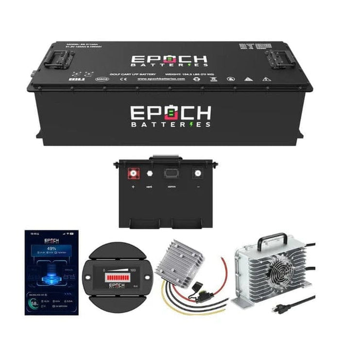 Epoch Batteries | 48V 160Ah Lithium (LiFePO4) Golf Cart Battery - Complete Kit image 1