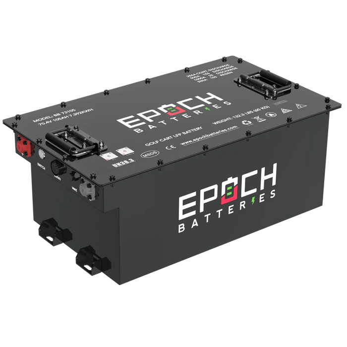 Epoch Batteries | 70.4V (72V) 105ah Lithium LiFePO4 Golf Cart Battery - Complete Kit image 1