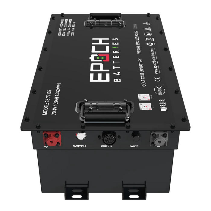 Epoch Batteries | 70.4V (72V) 105ah Lithium LiFePO4 Golf Cart Battery - Complete Kit image 3