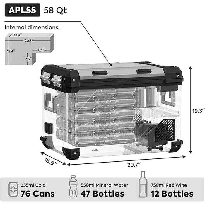 ICECO | APL55 Dual Zone 12 Volt Freezer 55 LT image 3