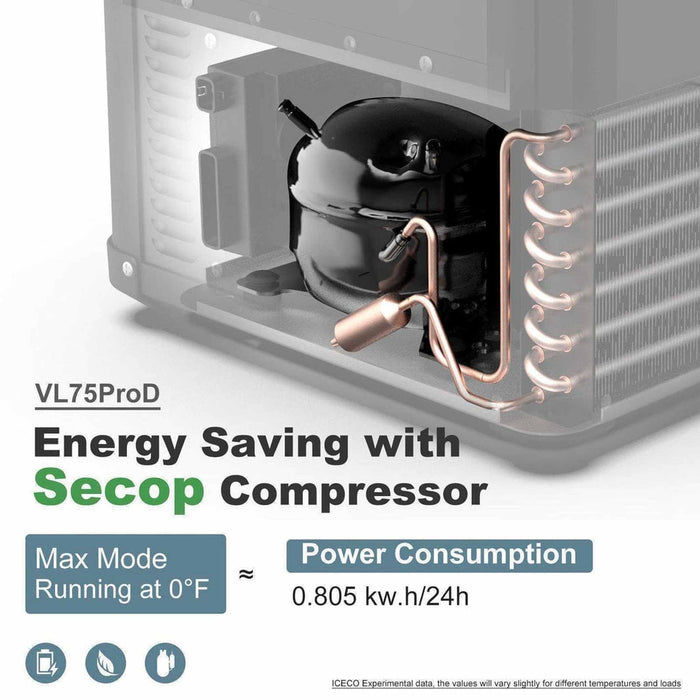 ICECO | VL75ProD 12V Heavy Duty Freezer 75 LT