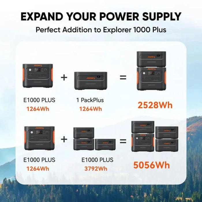 Jackery | Battery Pack 1000 Plus – Expandable 1264Wh Power Add-On