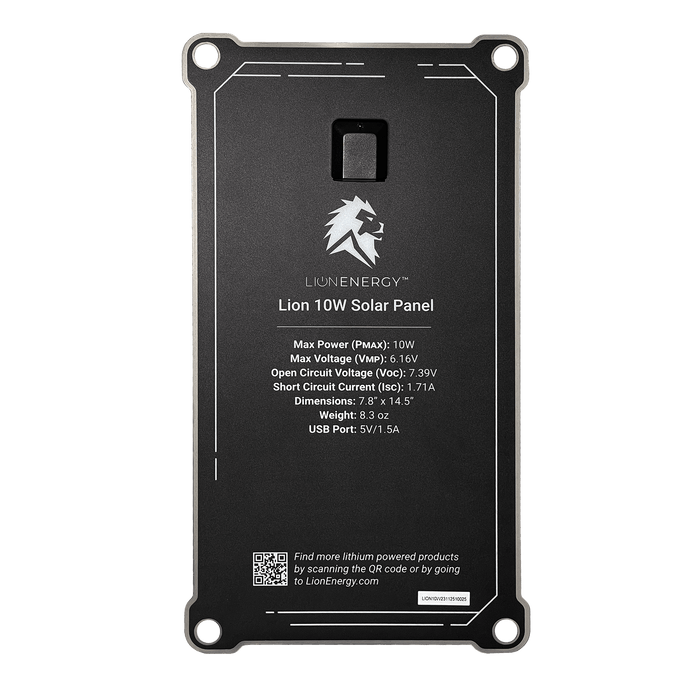 Lion Energy | 10W 6V Solar Panel (USB-A) (Case of 46) image 2
