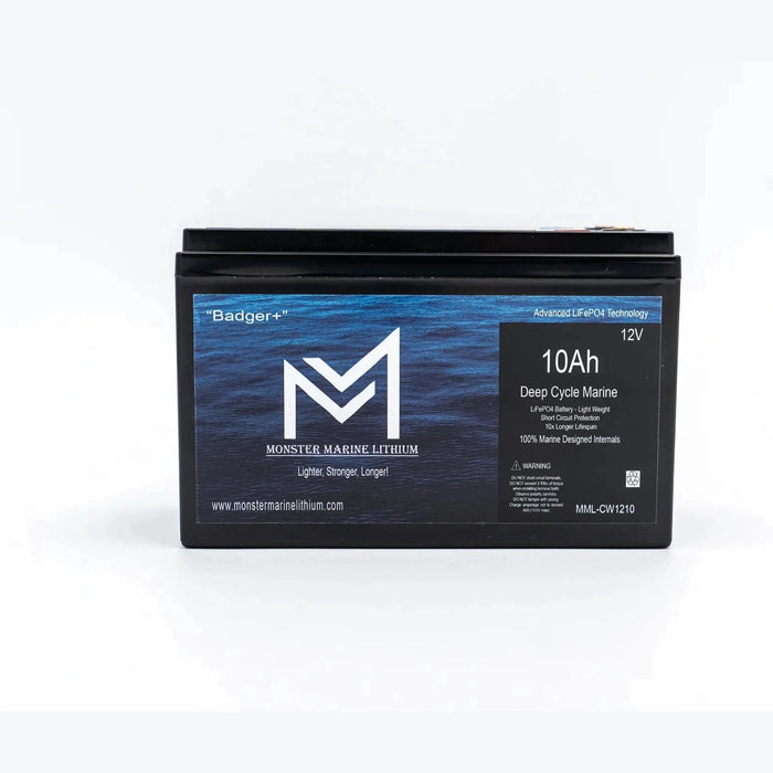 Monster Marine Lithium | 12v 10Ah Monster Marine Lithium Deep Cycle image 1