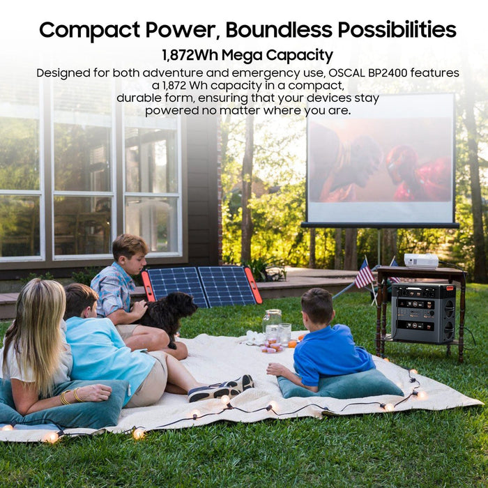 Oscal | PowerMax 2400 - 2400W Portable Power Station with 1872Wh Battery Capacity image 10