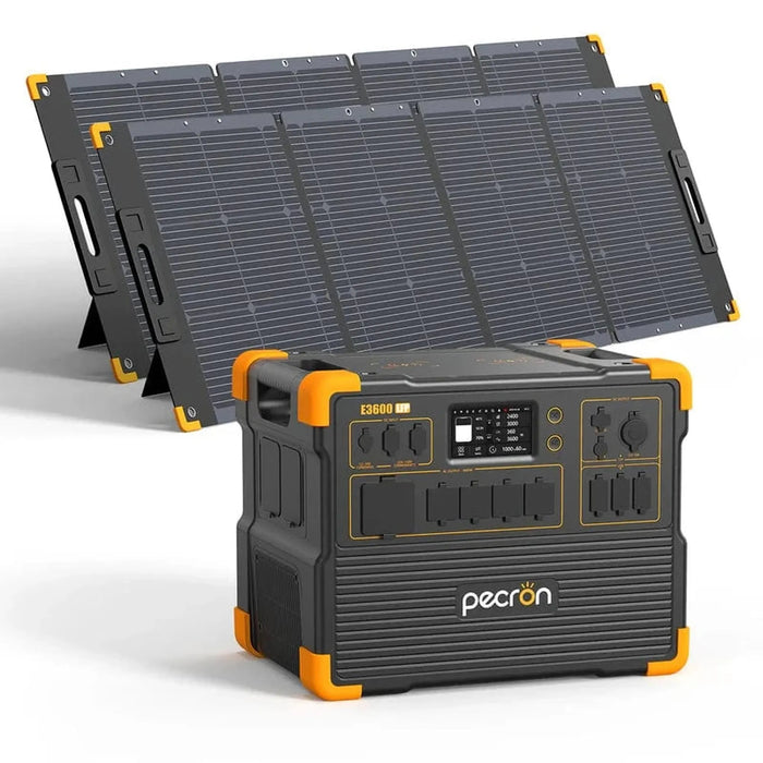 PECRON | E3600LFP Portable Power Station + 300W Solar Kits image 10