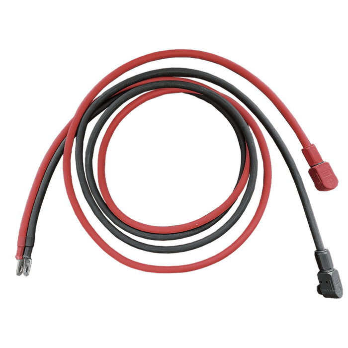 RUIXU | 4AWG Cables-5/16” Lug + Pluggable Battery Pole Connector - Black and Red cables 30cm / 80cm / 200cm image 1