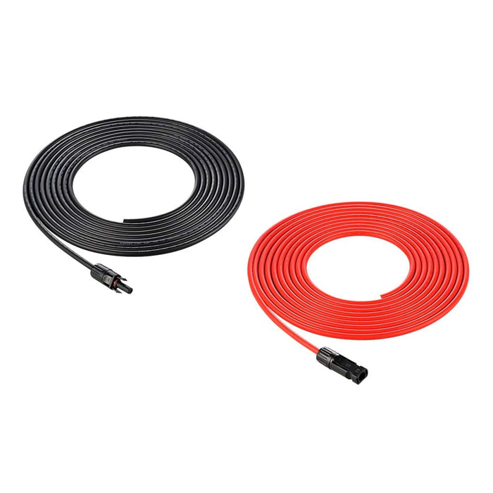 Rich Solar | 10 Gauge Extension Cable to Connect Solar Panel to Charge Controller | Pair of 10AWG Red and Black Extension Wires for Solar Panel to Charge Controller | Choose Cable Length: 10ft, 20ft, 30ft image 1