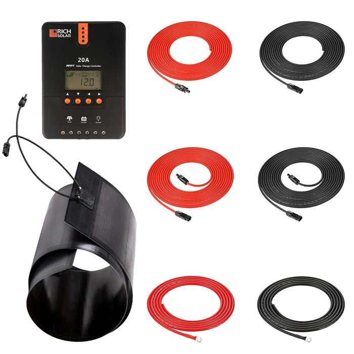 Rich Solar | 160 Watt Flexible Solar Kit with 20A MPPT Controller image 2