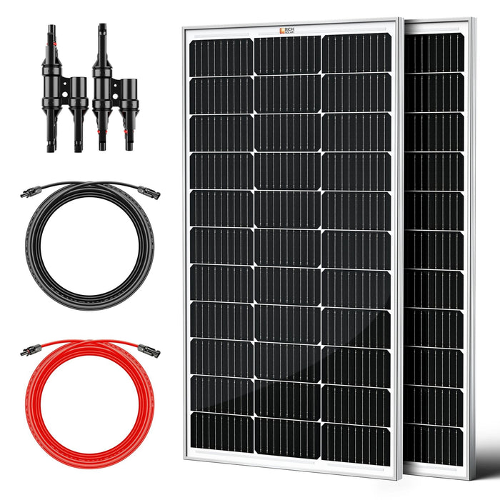 Rich Solar | 200 Watt Solar Kit for Solar Generators Portable Power Stations image 1