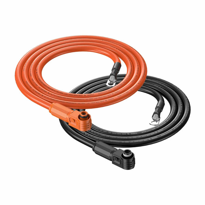 Rich Solar | 4 Gauge (4AWG) Cable Wire Connect Battery to Inverter (Orange & Black) | Choose Feet/Length image 1