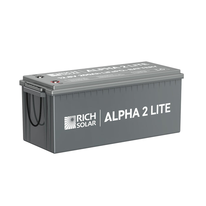 Rich Solar | ALPHA 2 LITE | 12V 200Ah LiFePO4 Battery | Best 12V Deep Cycle Lithium Battery | 4,000 Lifetime Cycles | Best Value image 7