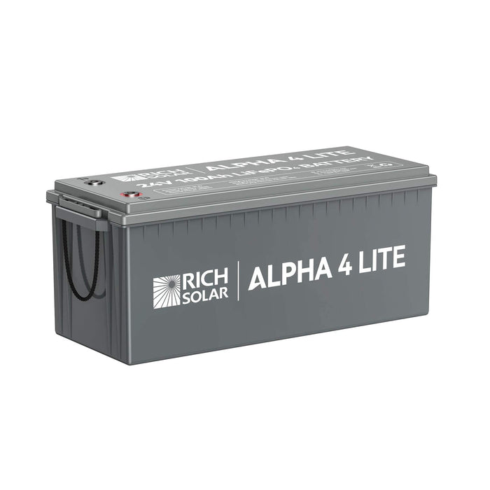 Rich Solar | ALPHA 4 LITE | 24V 100Ah LiFePO4 Battery | Fast-Charging 24V Lithium Battery for RVs, Trailers, Vans, Boats, Off-Grid, Backup | 4,000 Lifetime Cycles | Best Value image 7