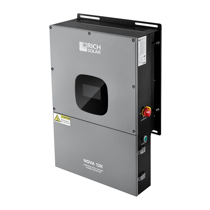 Rich Solar | NOVA 12K | 12000 Watt 48V Split Phase Hybrid Inverter | 12000W PV Input, 10000W Continuous Output 120/240V image 2