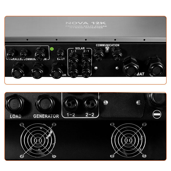 Rich Solar | NOVA 12K | 12000 Watt 48V Split Phase Hybrid Inverter | 12000W PV Input, 10000W Continuous Output 120/240V image 7