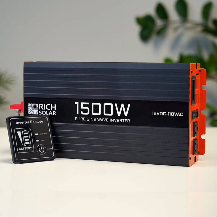 Rich Solar | NOVA PURE 1.5K | 1500 (1.5kW) Watt 12 Volt Industrial Pure Sine Wave Inverter | Powerful 1500W 12V Off-Grid Inverter | Top Rated image 3