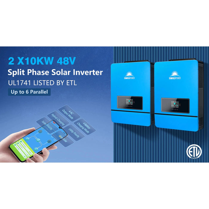 SunGoldPower | 16KW 48V Split Phase Solar Inverter (2 Units Parallel) image 22