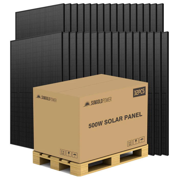 SunGoldPower | 500W Mono Black Perc Solar Panel Full Pallet (32 Panels) image 9
