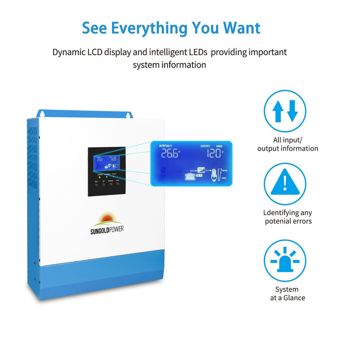 SunGoldPower | 3000W 24V Solar Inverter Charger image 16