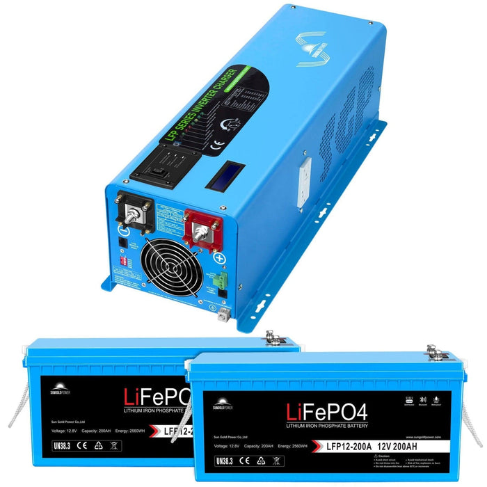 SunGoldPower | 4000W DC 12V Split Phase Pure Sine Wave Inverter With Charger image 20