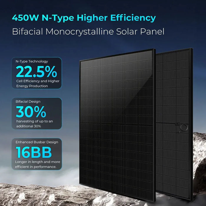 SunGoldPower | Off-Grid Solar Kit 8000W 48VDC 120V/240V LifePo4 10.24kWh 51.2V 200AH | 8x 450 Watts Solar Panels SGR-8K10T