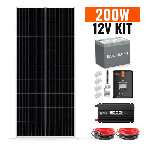 200 Watt Complete Solar Kit